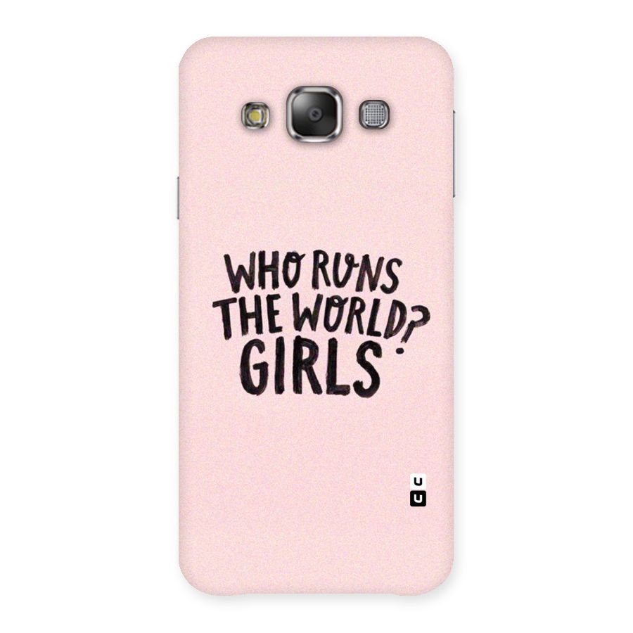 Girls World Back Case for Galaxy E7