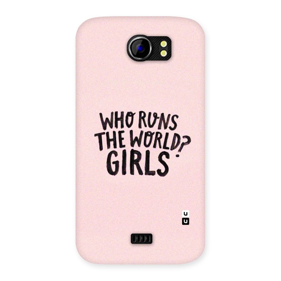 Girls World Back Case for Micromax Canvas 2 A110