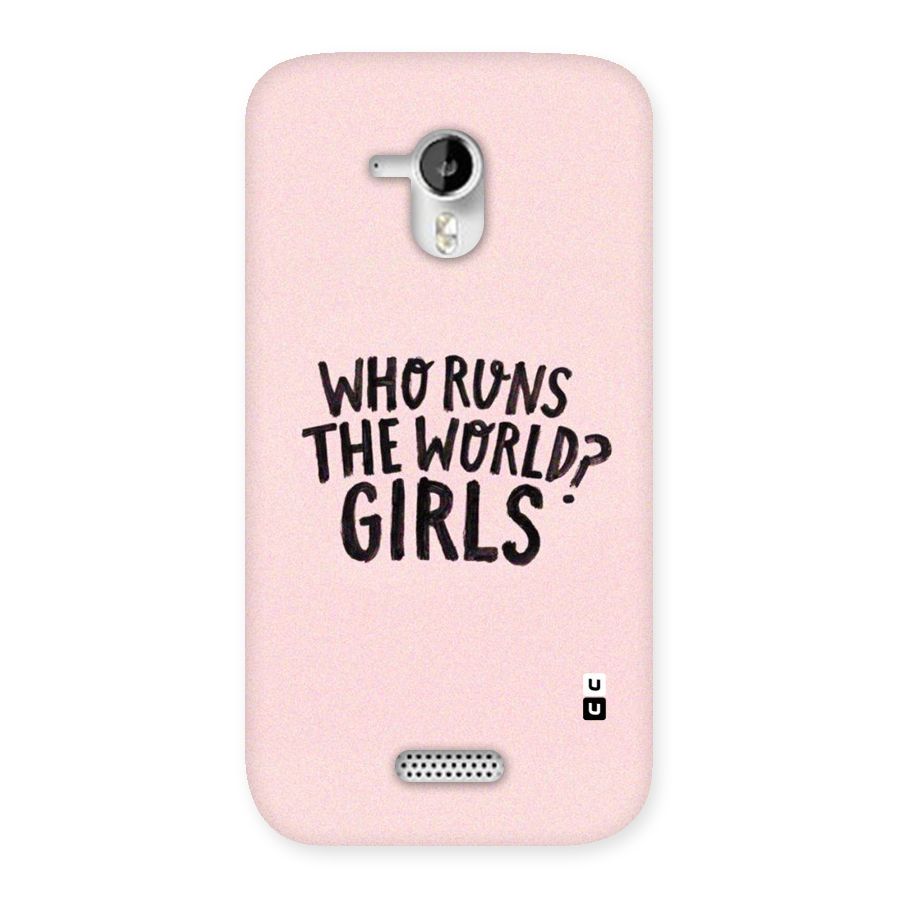 Girls World Back Case for Micromax Canvas HD A116
