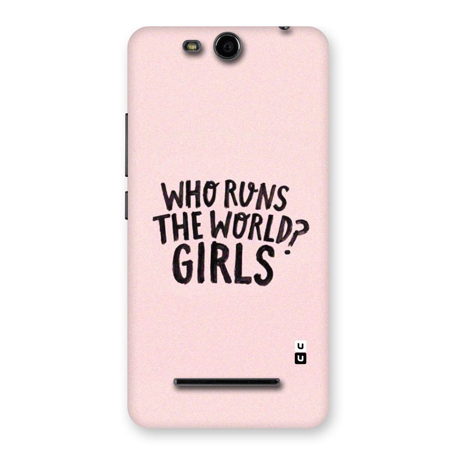 Girls World Back Case for Micromax Canvas Juice 3 Q392