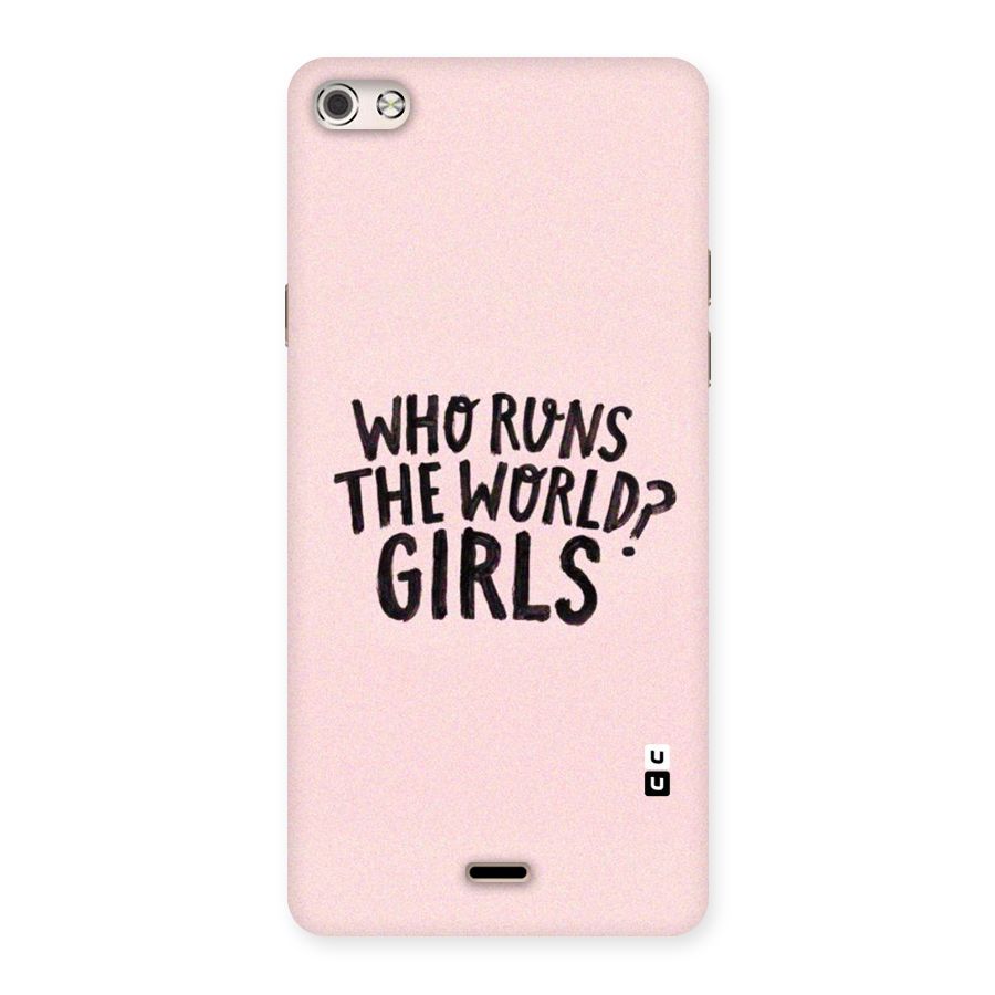 Girls World Back Case for Micromax Canvas Silver 5