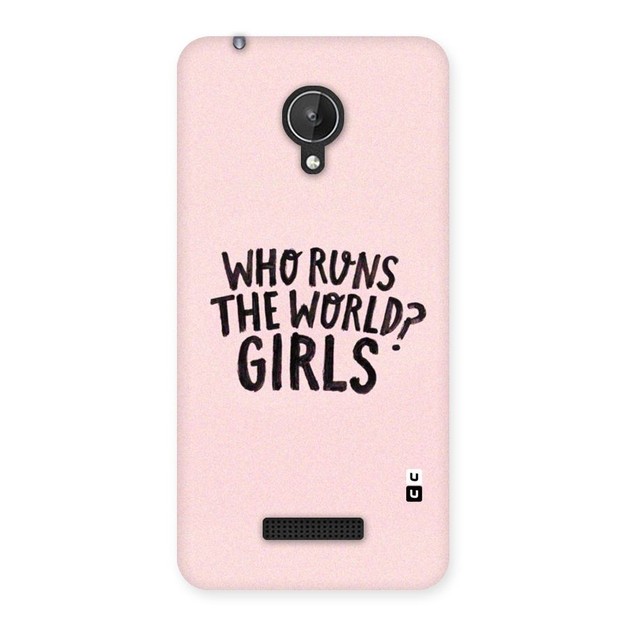 Girls World Back Case for Micromax Canvas Spark Q380