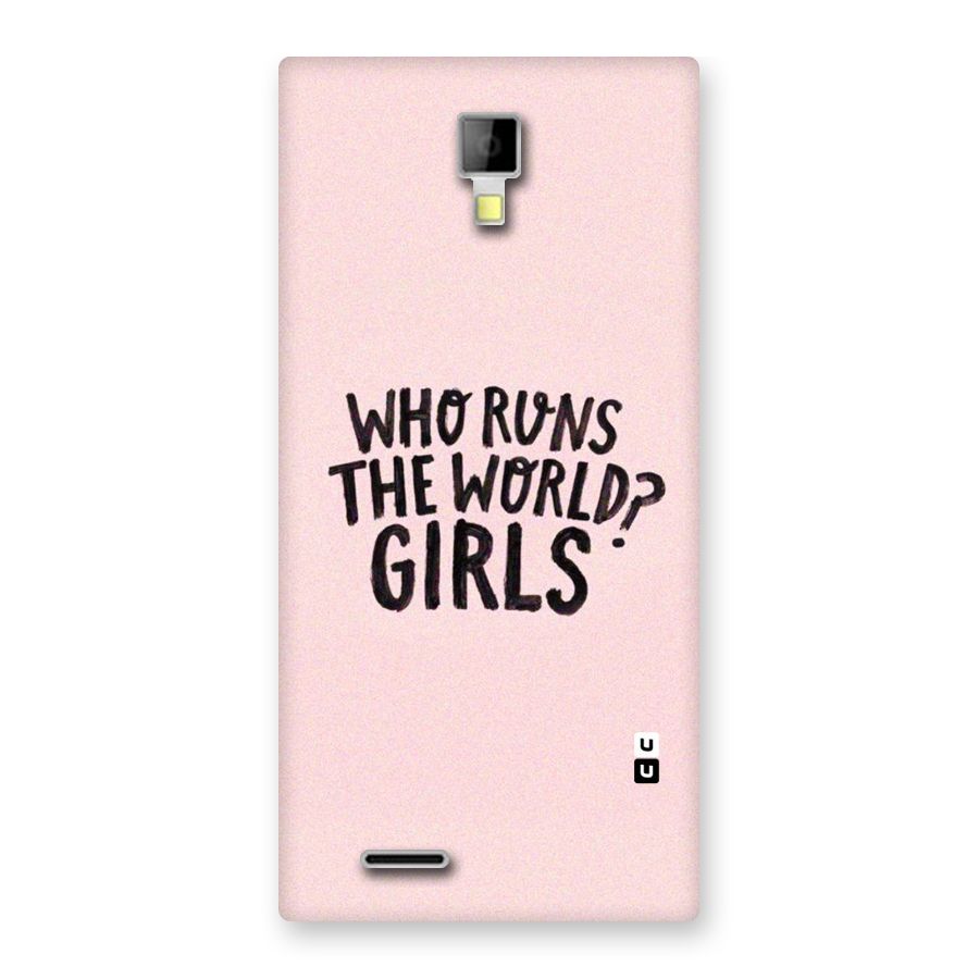 Girls World Back Case for Micromax Canvas Xpress A99