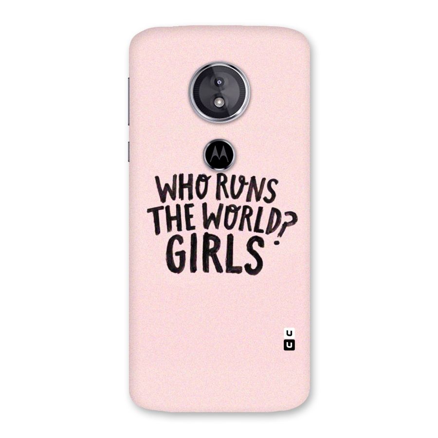 Girls World Back Case for Moto E5