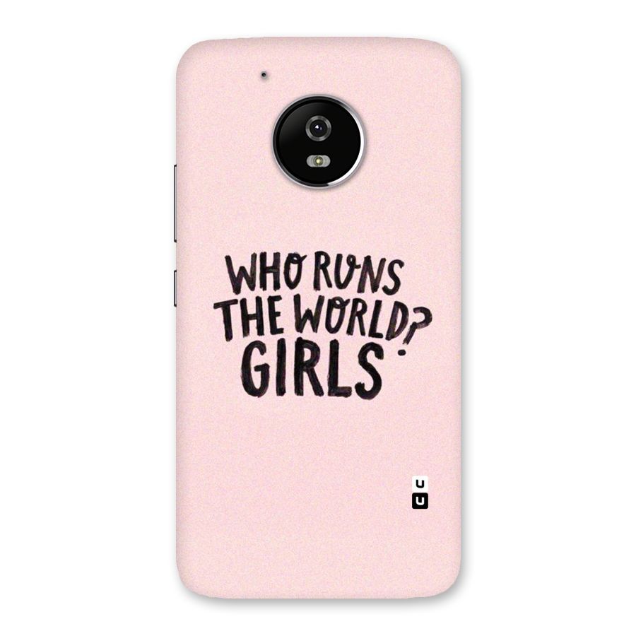 Girls World Back Case for Moto G5