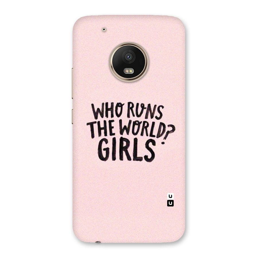 Girls World Back Case for Moto G5 Plus