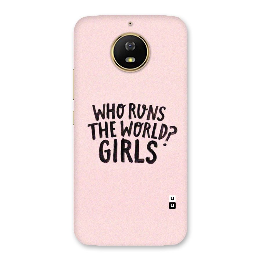 Girls World Back Case for Moto G5s