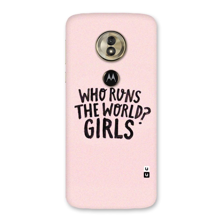 Girls World Back Case for Moto G6 Play