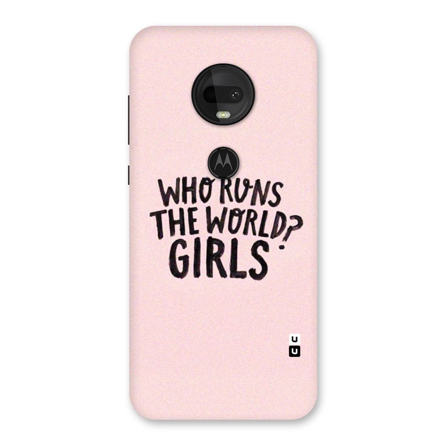 Girls World Back Case for Moto G7