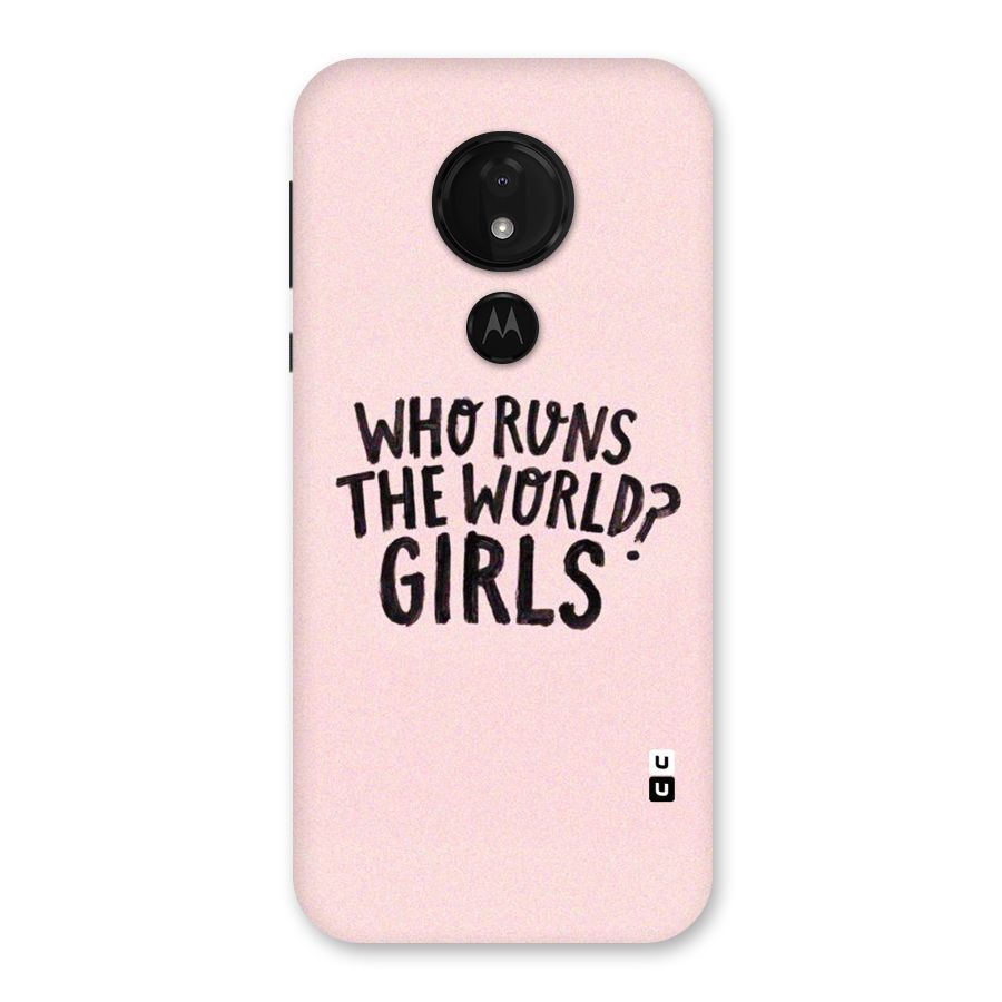 Girls World Back Case for Moto G7 Power