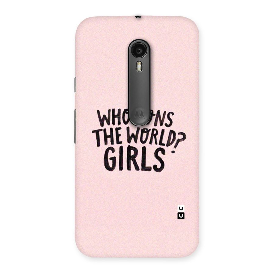 Girls World Back Case for Moto G Turbo