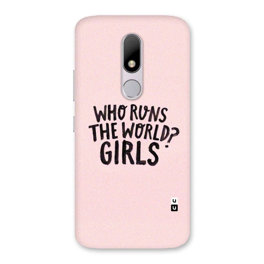 Girls World Back Case for Moto M