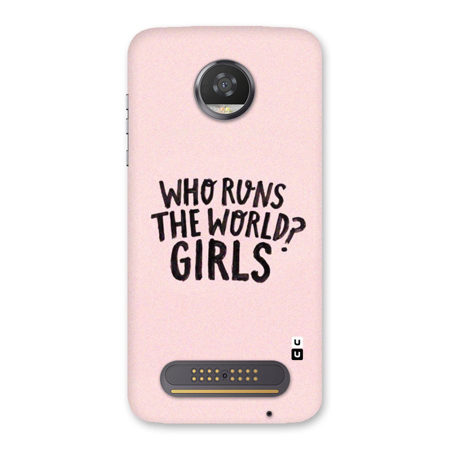 Girls World Back Case for Moto Z2 Play