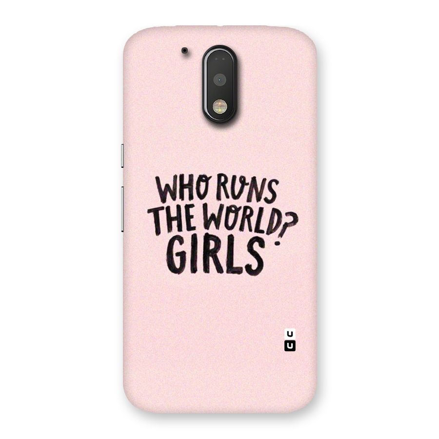 Girls World Back Case for Motorola Moto G4
