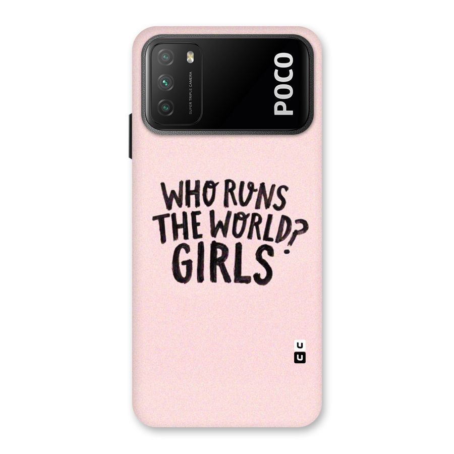 Girls World Back Case for Poco M3