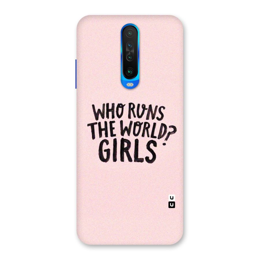 Girls World Back Case for Poco X2