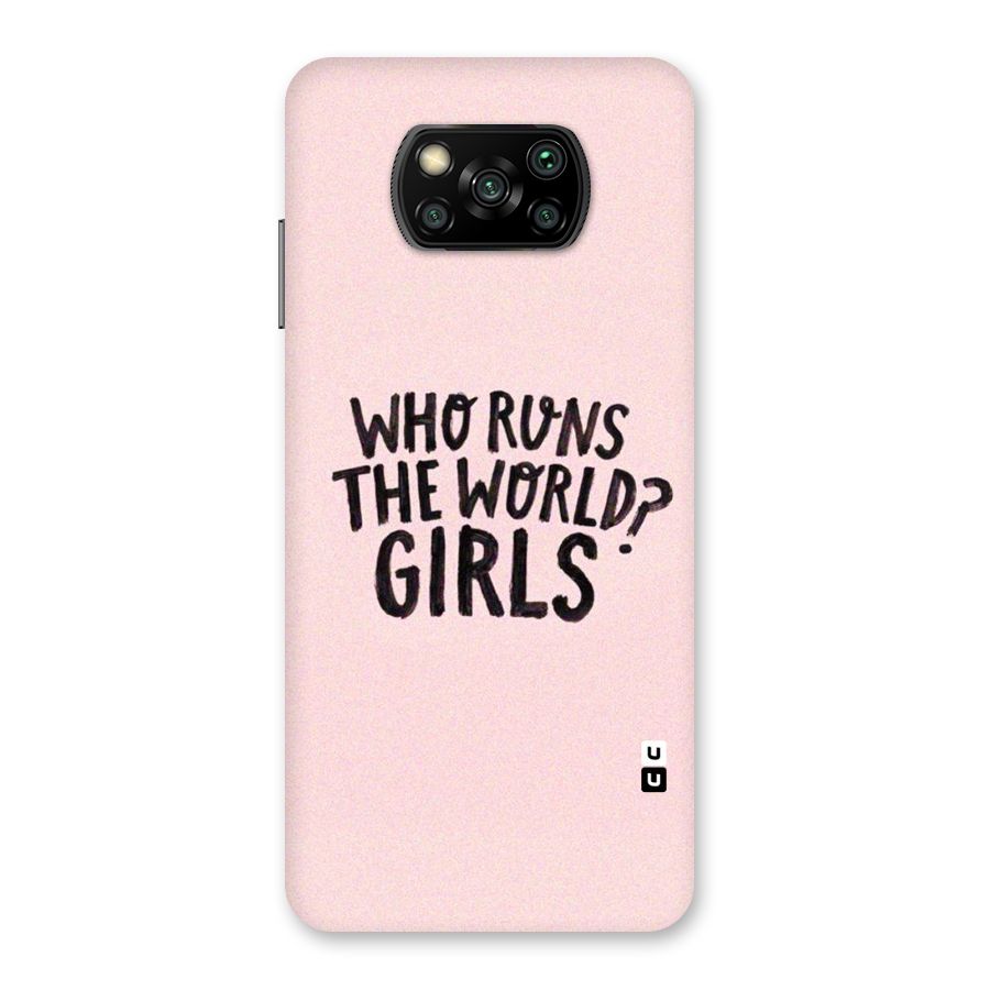 Girls World Back Case for Poco X3