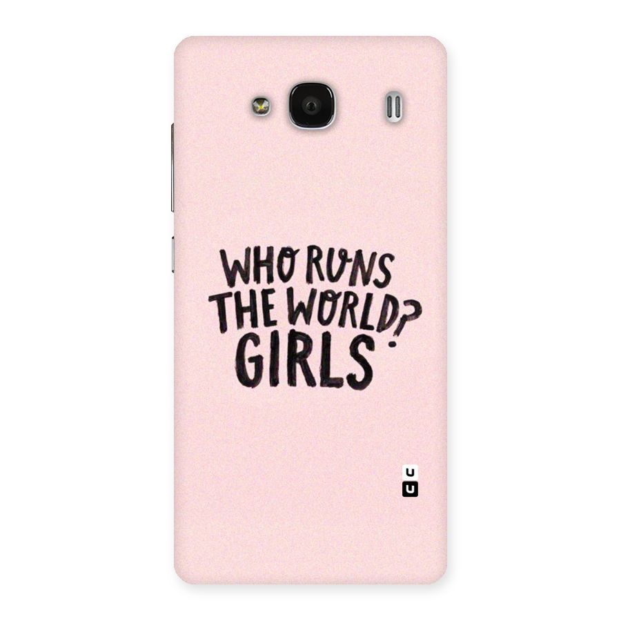 Girls World Back Case for Redmi 2 Prime