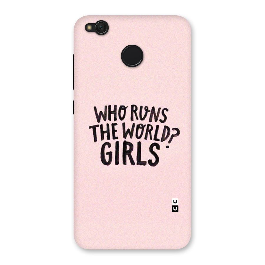Girls World Back Case for Redmi 4