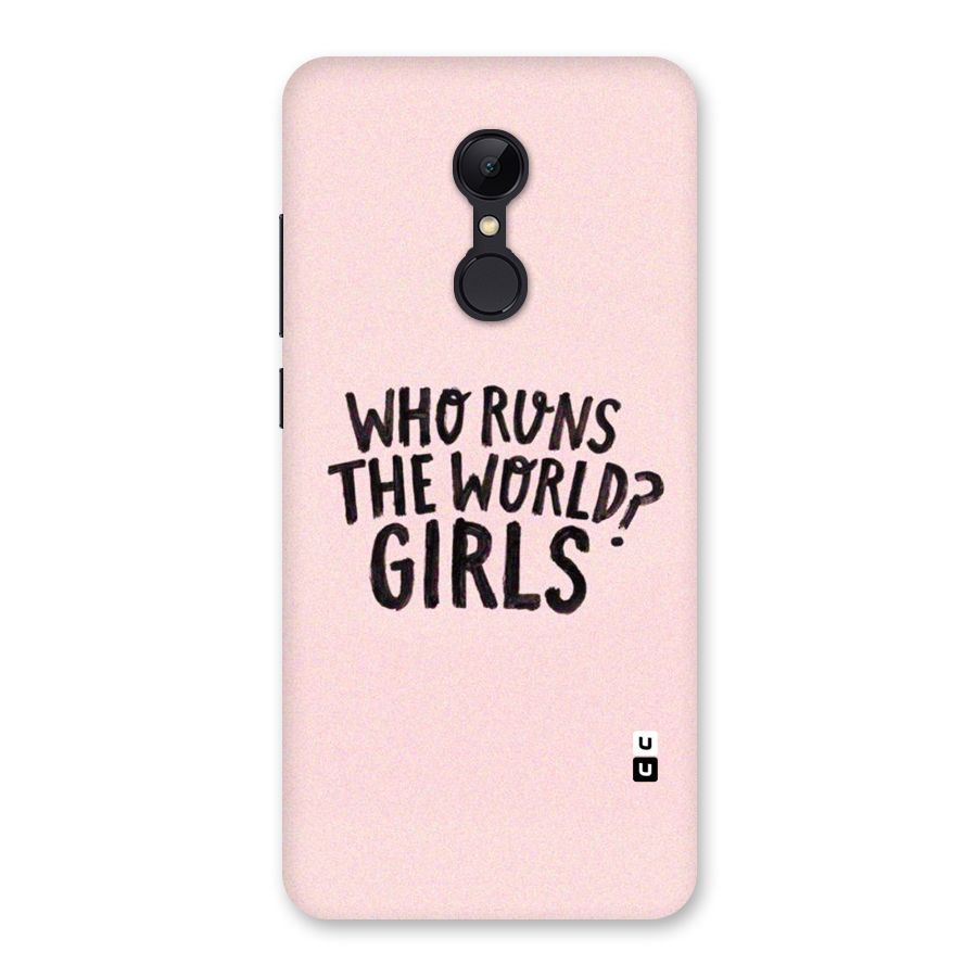 Girls World Back Case for Redmi 5