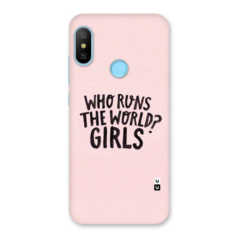 Girls World Back Case for Redmi 6 Pro