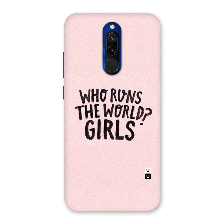 Girls World Back Case for Redmi 8