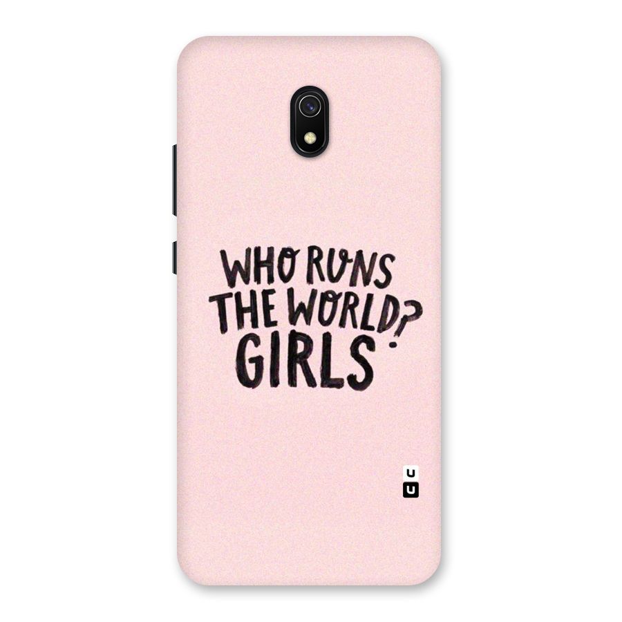 Girls World Back Case for Redmi 8A