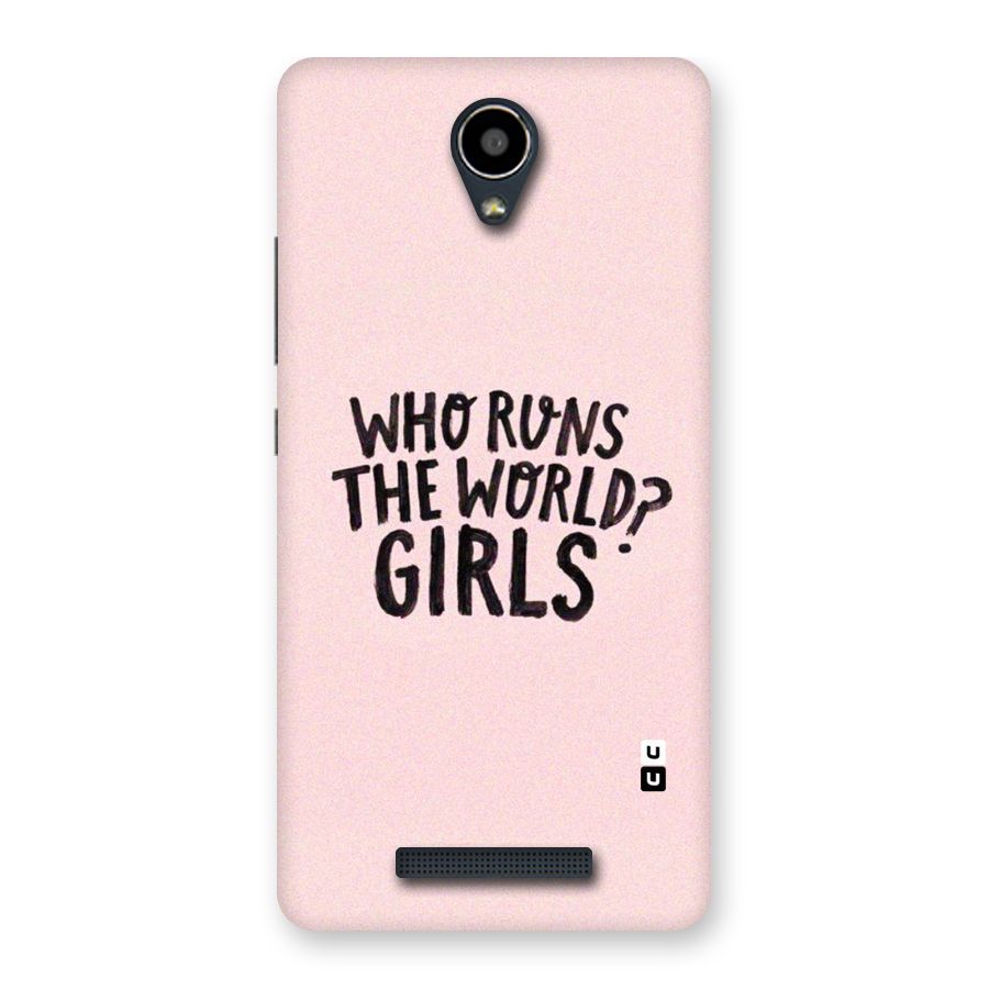 Girls World Back Case for Redmi Note 2