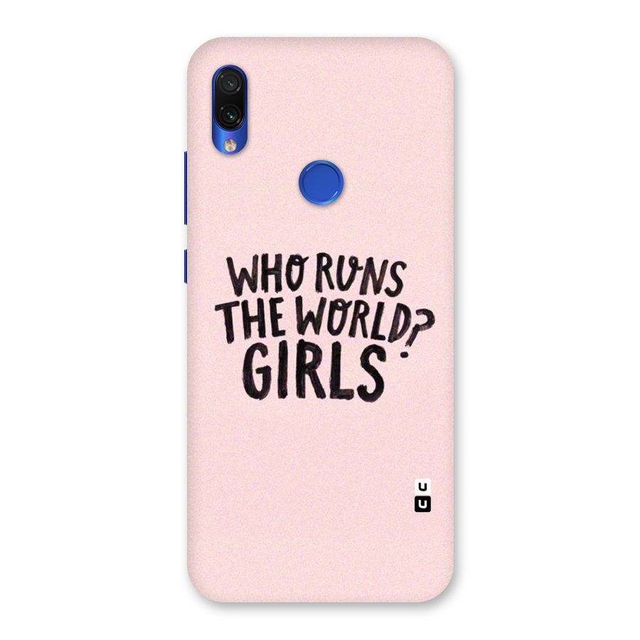 Girls World Back Case for Redmi Note 7S