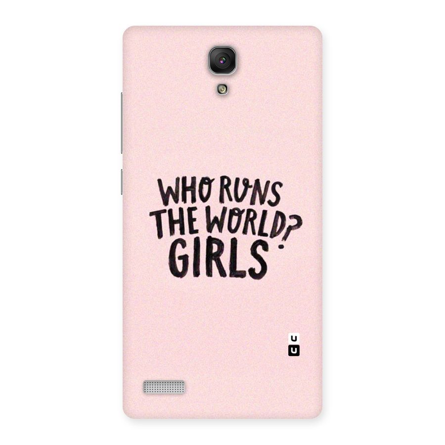 Girls World Back Case for Redmi Note Prime