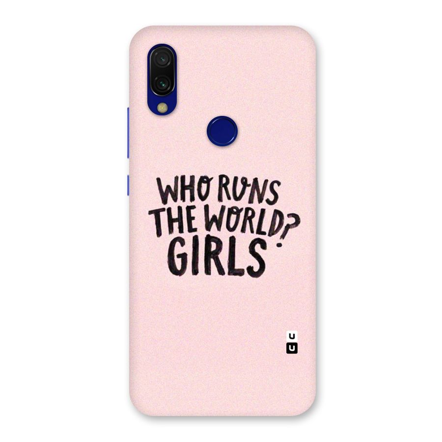 Girls World Back Case for Redmi Y3