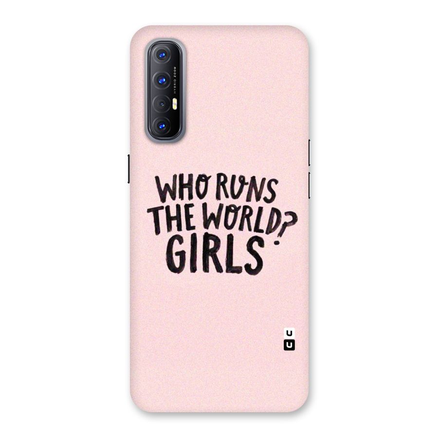 Girls World Back Case for Reno3 Pro