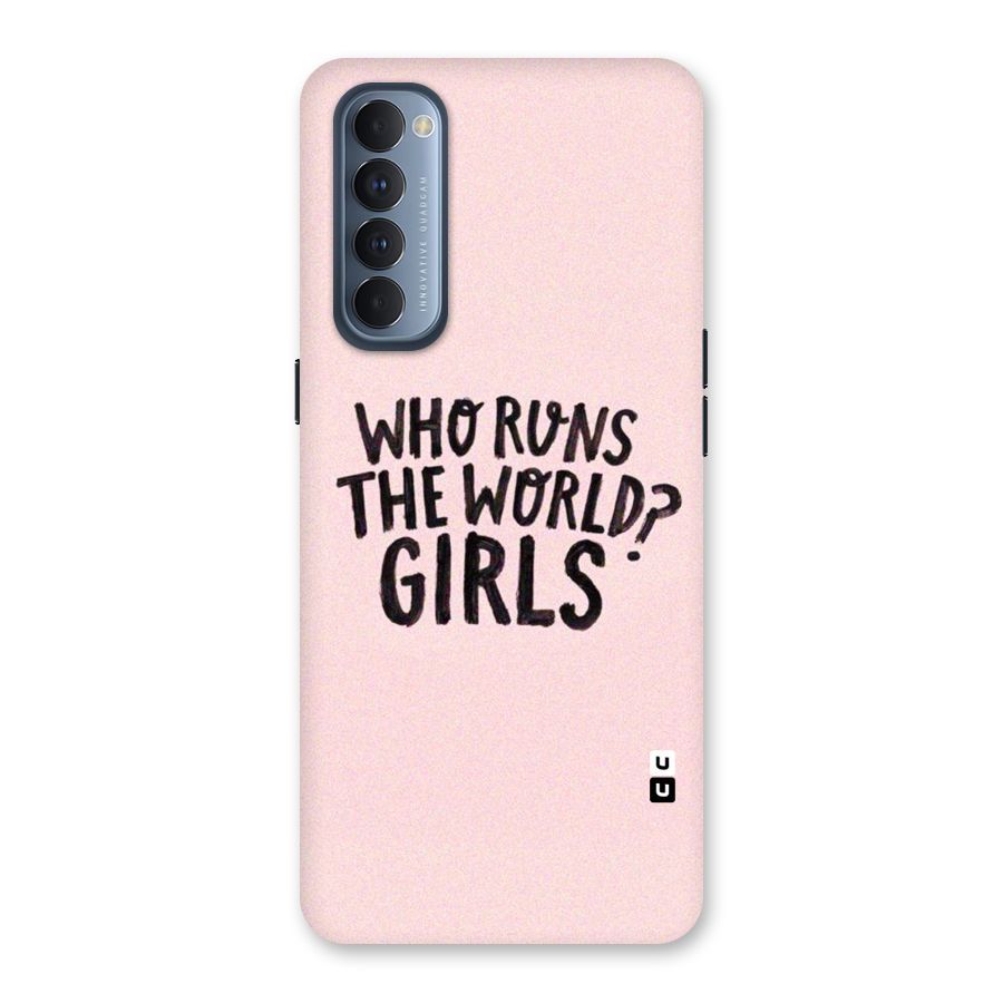 Girls World Back Case for Reno4 Pro