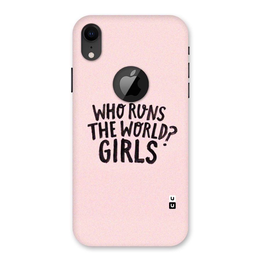 Girls World Back Case for iPhone XR Logo Cut