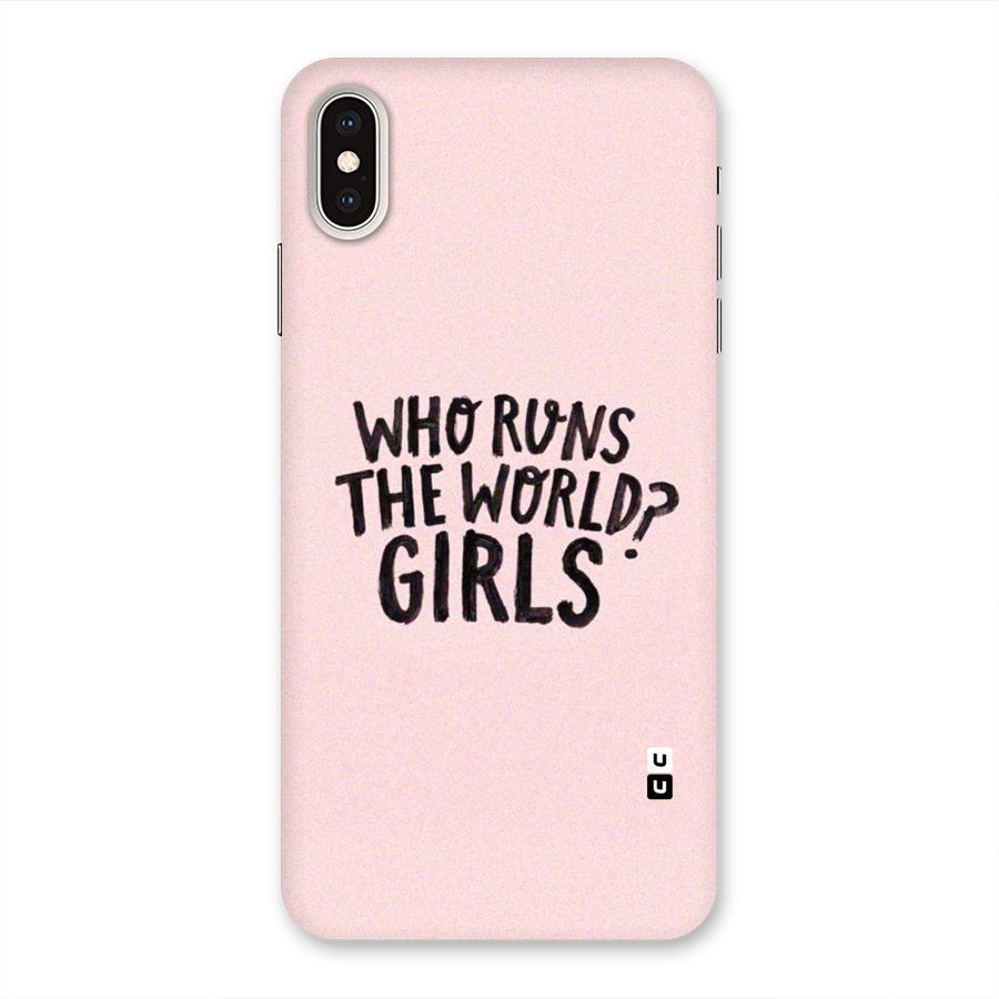 Girls World Back Case for iPhone XS Max