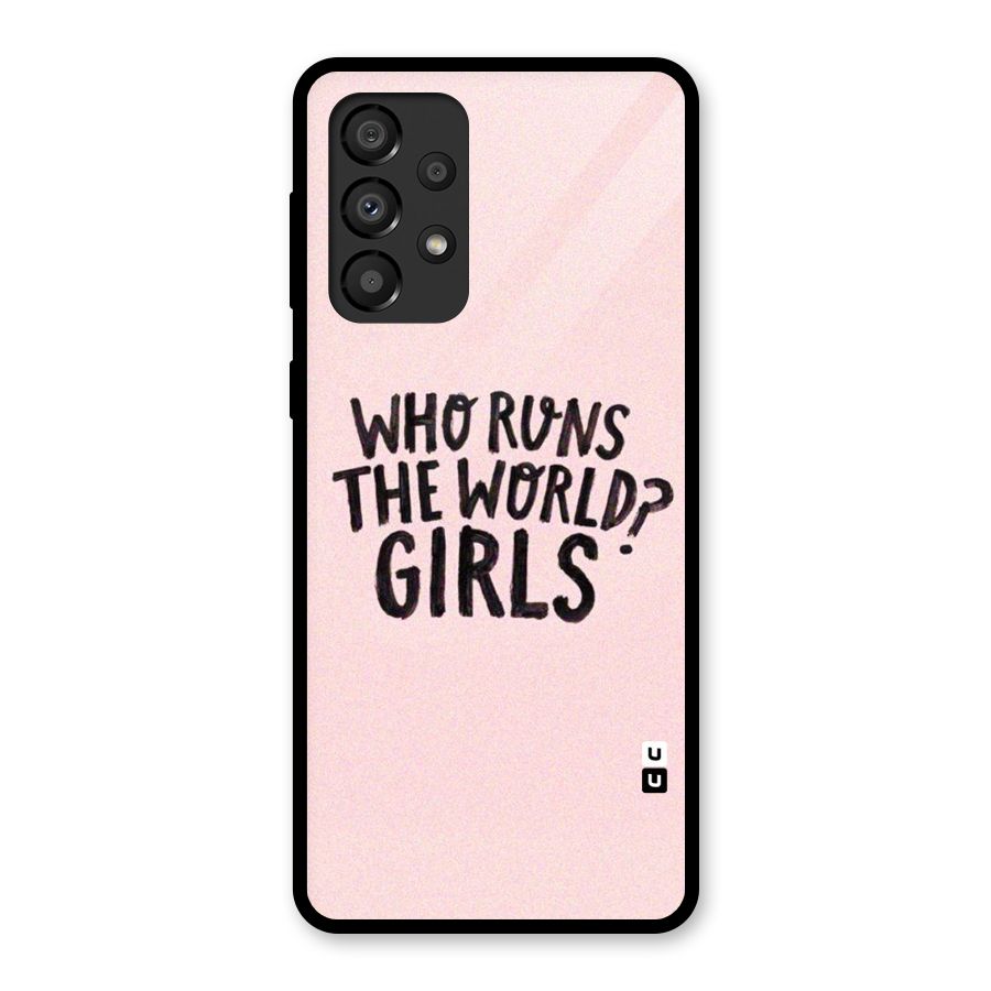 Girls World Glass Back Case for Galaxy A33 5G