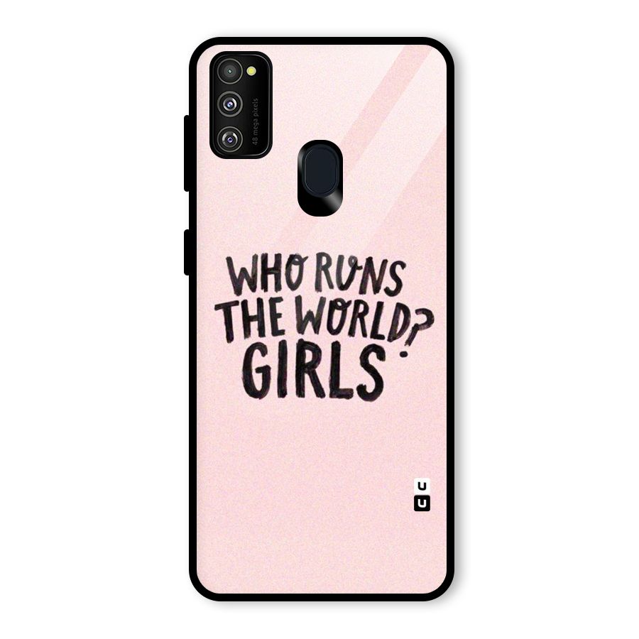 Girls World Glass Back Case for Galaxy M30s