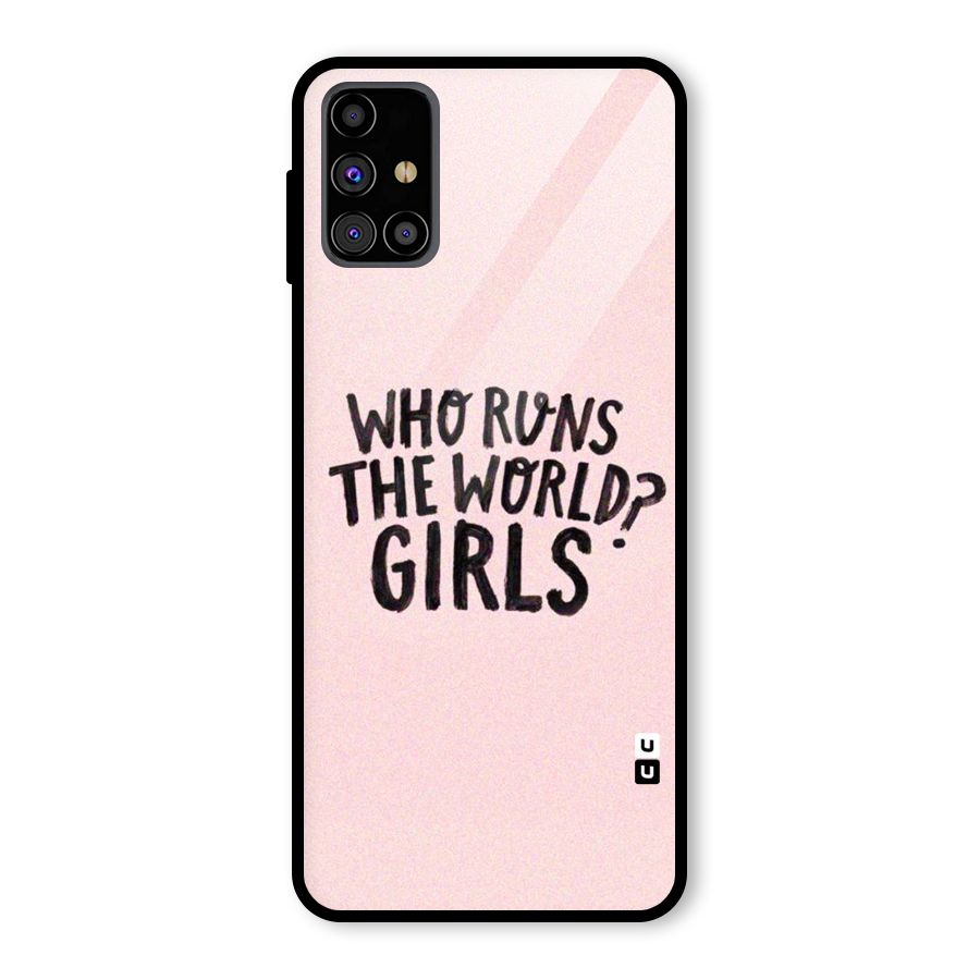 Girls World Glass Back Case for Galaxy M31s