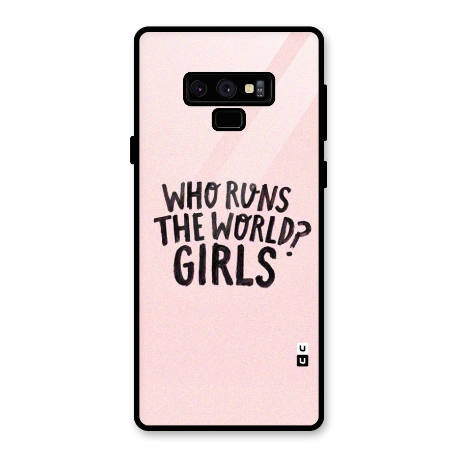 Girls World Glass Back Case for Galaxy Note 9