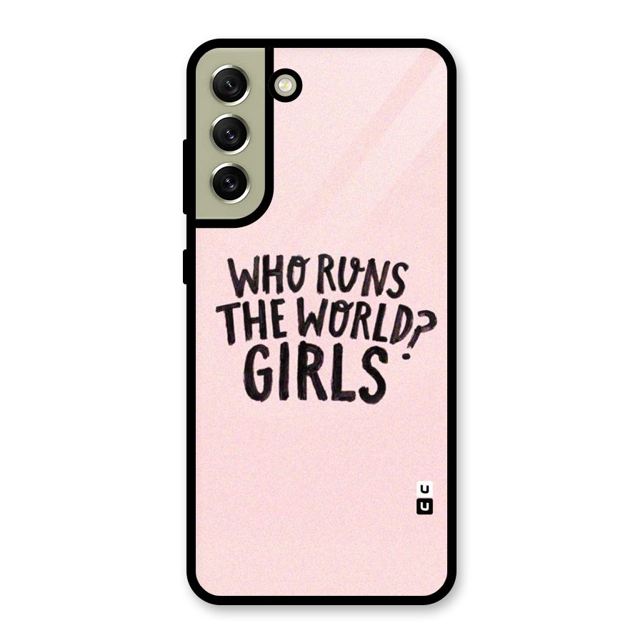 Girls World Glass Back Case for Galaxy S21 FE 5G