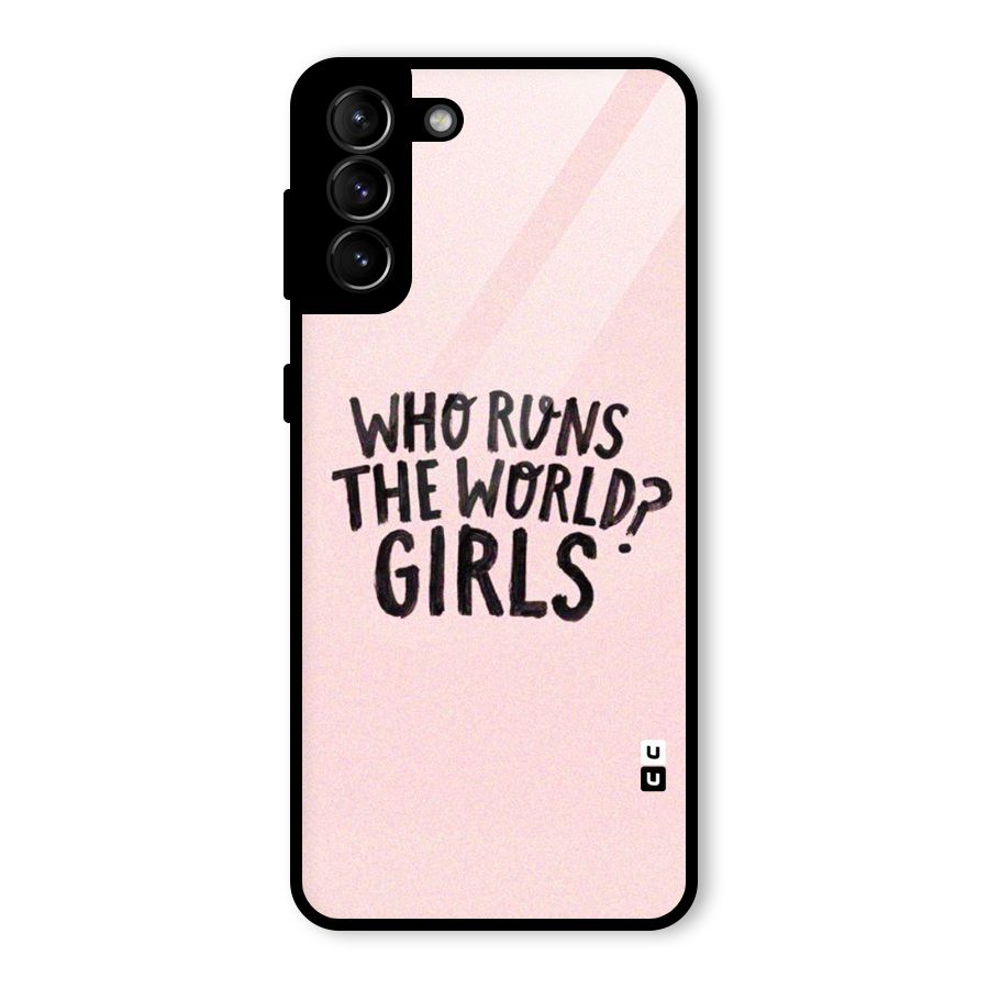 Girls World Glass Back Case for Galaxy S21 Plus