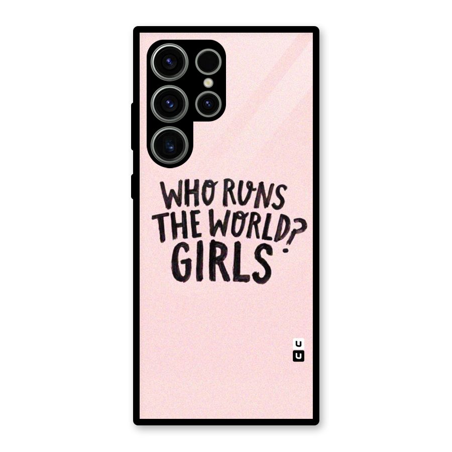 Girls World Glass Back Case for Galaxy S23 Ultra