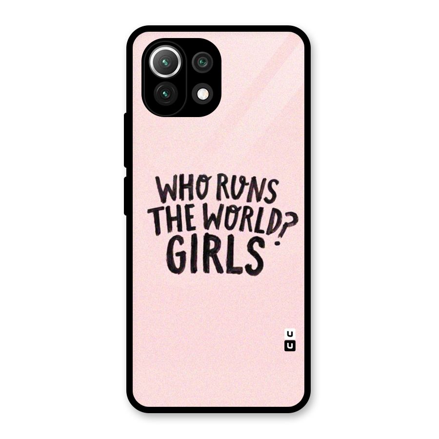Girls World Glass Back Case for Mi 11 Lite