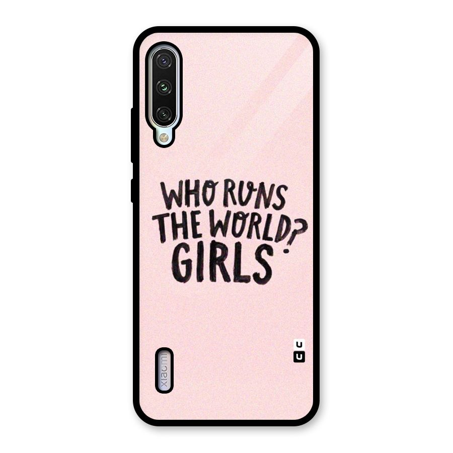 Girls World Glass Back Case for Mi A3