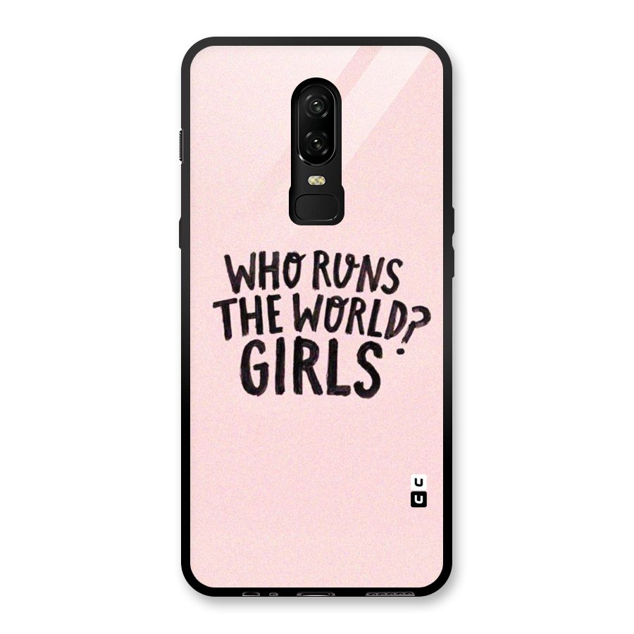 Girls World Glass Back Case for OnePlus 6