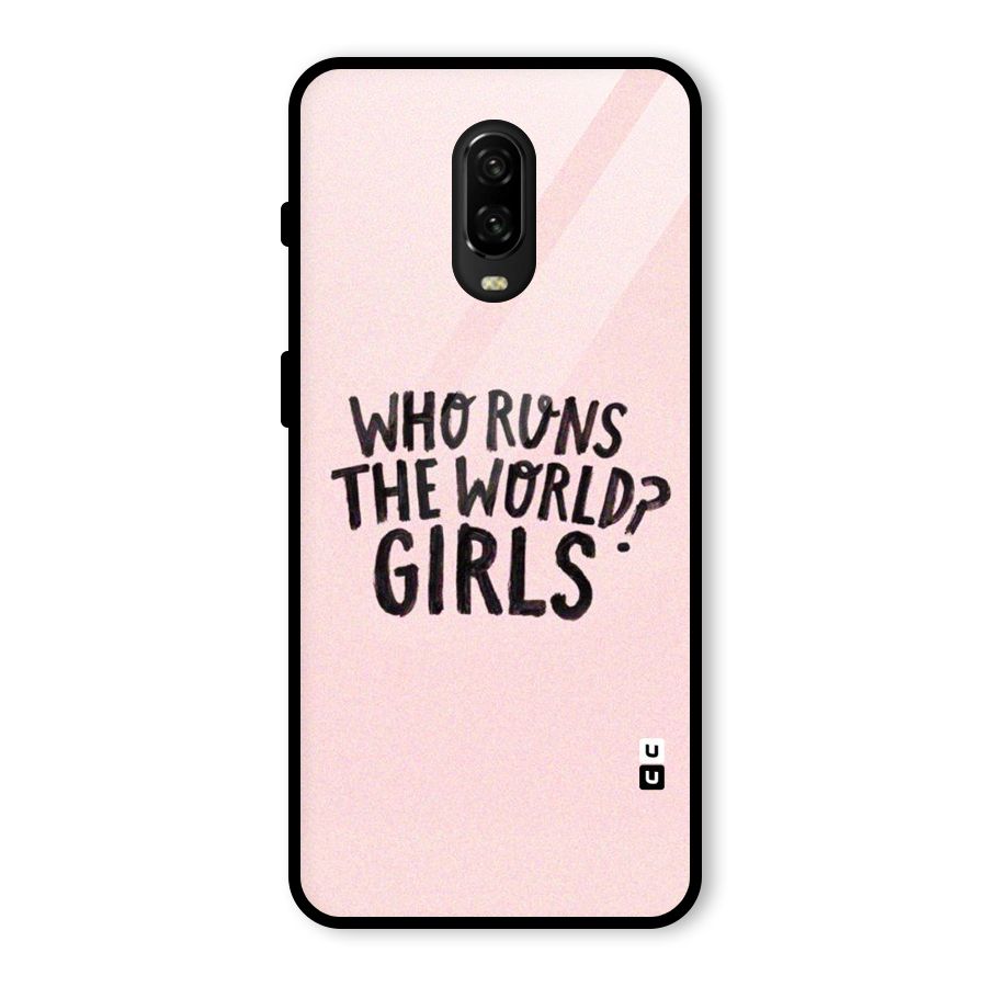 Girls World Glass Back Case for OnePlus 6T