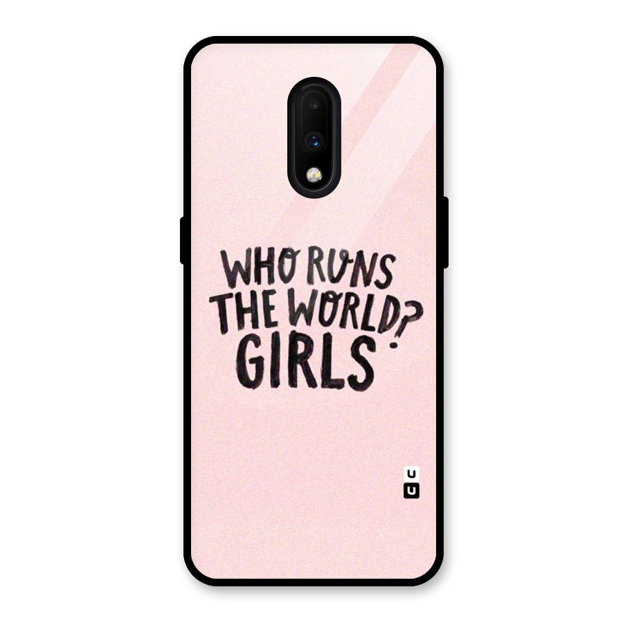 Girls World Glass Back Case for OnePlus 7