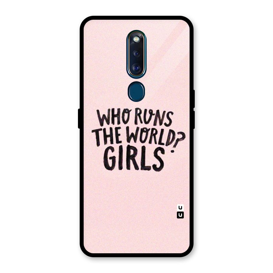 Girls World Glass Back Case for Oppo F11 Pro
