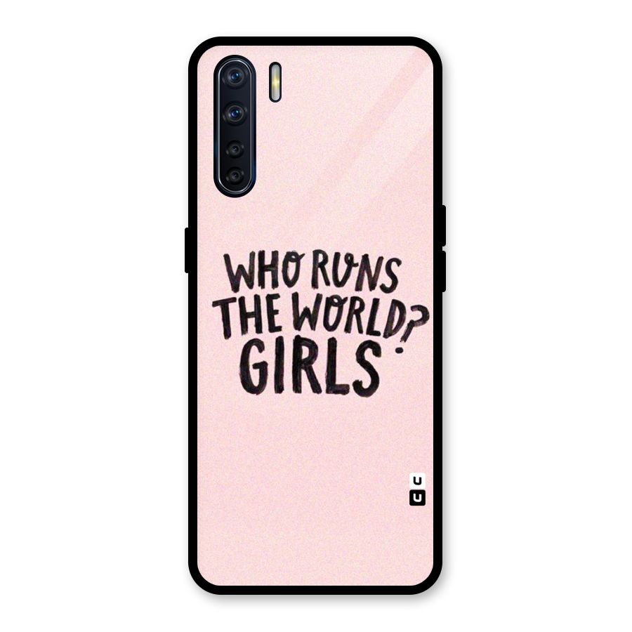 Girls World Glass Back Case for Oppo F15