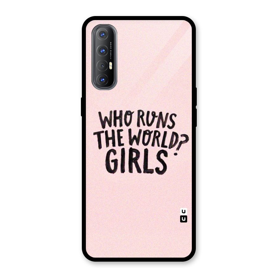 Girls World Glass Back Case for Oppo Reno3 Pro